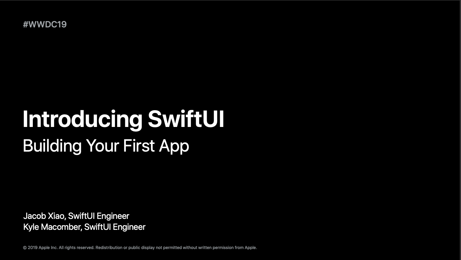 Introducing SwiftUI: Building Your First App まとめ